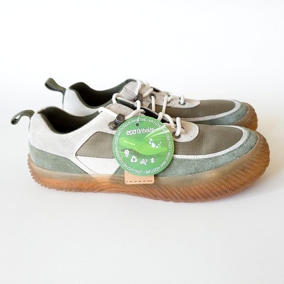 Hybrid Green Label Curious Eco Ortholite Suede Shoes NWT - Picture 9 of 15